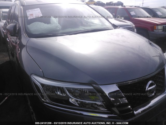5N1AR2MM6FC691122 - 2015 NISSAN PATHFINDER S/SV/SL/PLATINUM GRAY photo 1
