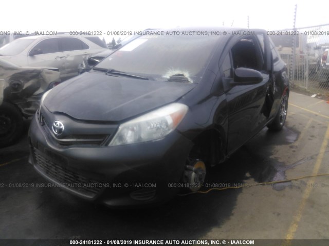 JTDJTUD39ED583434 - 2014 TOYOTA YARIS BLACK photo 2