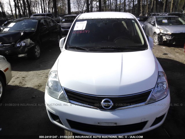 3N1BC1AP5BL389874 - 2011 NISSAN VERSA S/SL WHITE photo 6