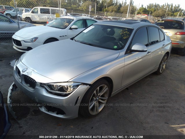 WBA8E9C59GK648853 - 2016 BMW 328 I SULEV 银色 照片 2