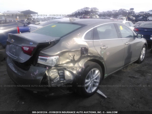 1G1ZJ5SU0HF141766 - 2017 CHEVROLET MALIBU HYBRID SILVER photo 4