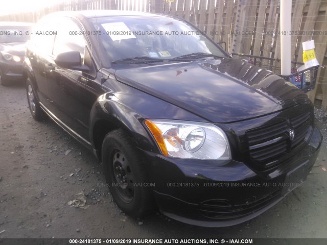 1B3HB28B18D769157 - 2008 DODGE CALIBER BLACK photo 1