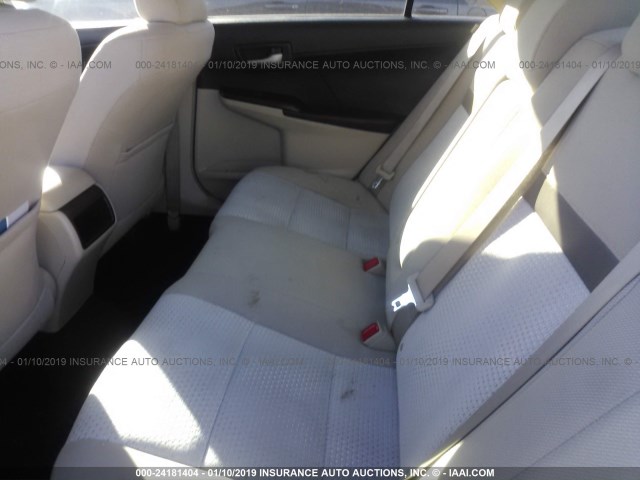 4T1BF1FK2CU632321 - 2012 TOYOTA CAMRY SE/LE/XLE 红色 照片 8