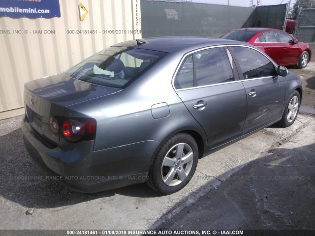 3VWRZ81K08M092146 - 2008 VOLKSWAGEN JETTA SE/SEL GRAY photo 4