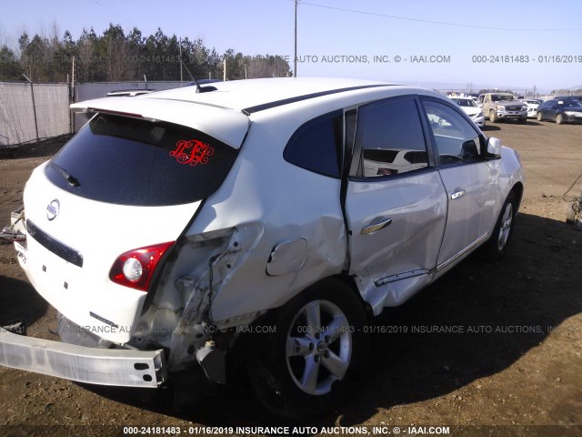 JN8AS5MT4DW032599 - 2013 NISSAN ROGUE S/SV WHITE photo 6