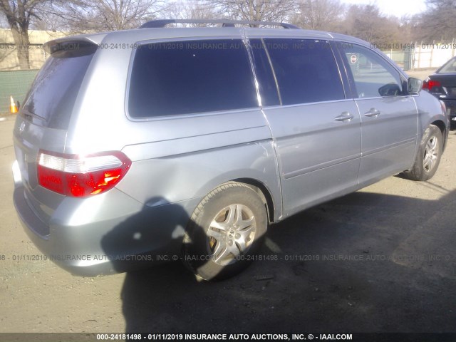 5FNRL38636B065492 - 2006 HONDA ODYSSEY EXL SILVER photo 4