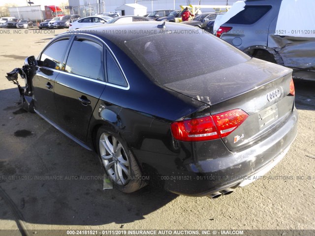 WAUBGAFL8CA116618 - 2012 AUDI S4 PREMIUM PLUS BLACK photo 3