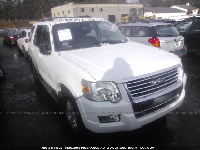 1FMEU73E09UA37304 - 2009 FORD EXPLORER XLT WHITE photo 1