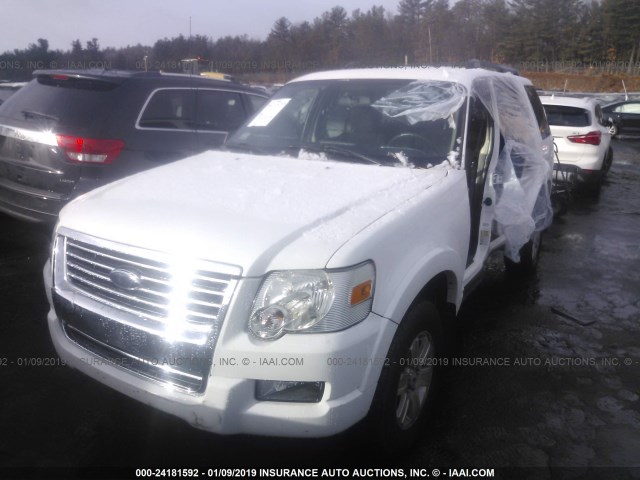 1FMEU73E09UA37304 - 2009 FORD EXPLORER XLT WHITE photo 2