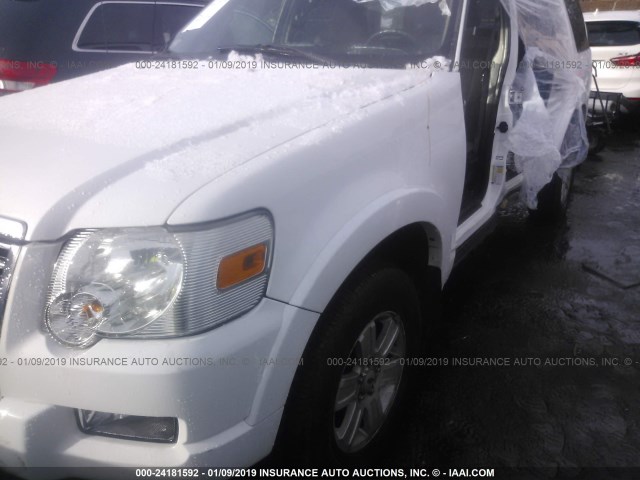 1FMEU73E09UA37304 - 2009 FORD EXPLORER XLT WHITE photo 6