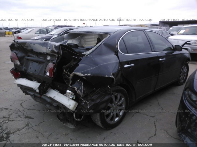 JTHBF30G720052006 - 2002 LEXUS ES 300 BLACK photo 4