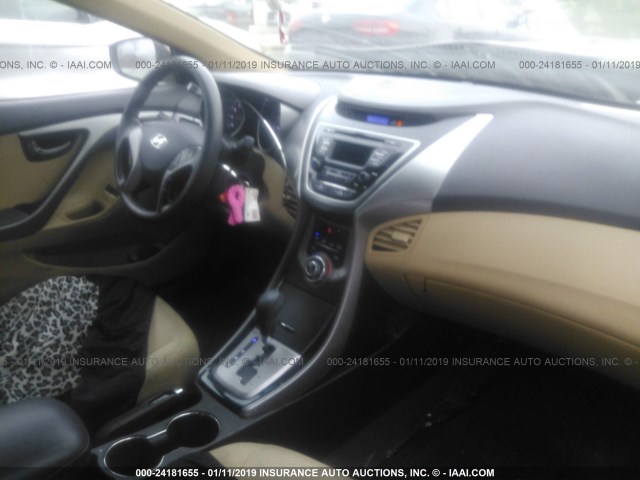 5NPDH4AE2DH351027 - 2013 HYUNDAI ELANTRA GLS/LIMITED BROWN photo 5