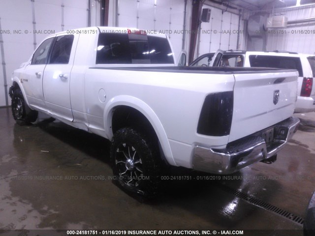 3C6UR5NL9EG147564 - 2014 RAM 2500 LARAMIE WHITE photo 3