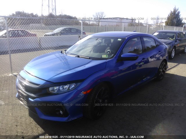 SHHFK7H42JU417173 - 2018 HONDA CIVIC SPORT 蓝色 照片 2