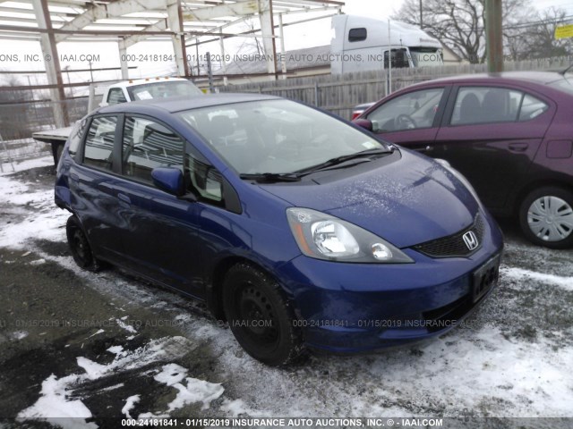 JHMGE8H39DC014222 - 2013 HONDA FIT BLUE photo 1