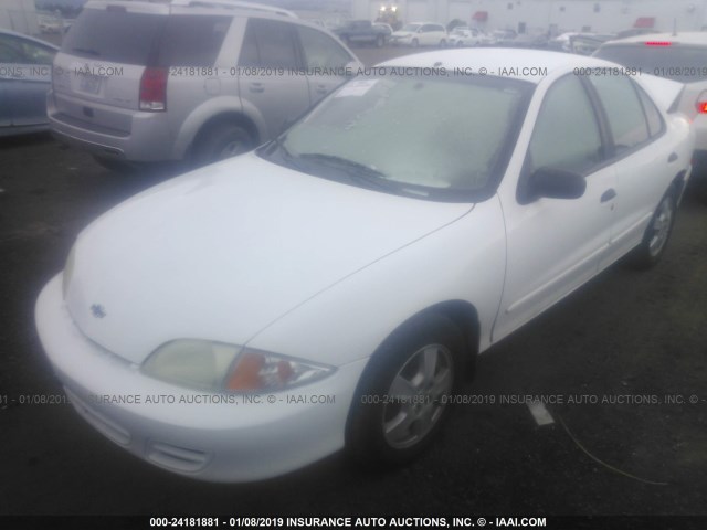 1G1JF524027189784 - 2002 CHEVROLET CAVALIER LS WHITE photo 2