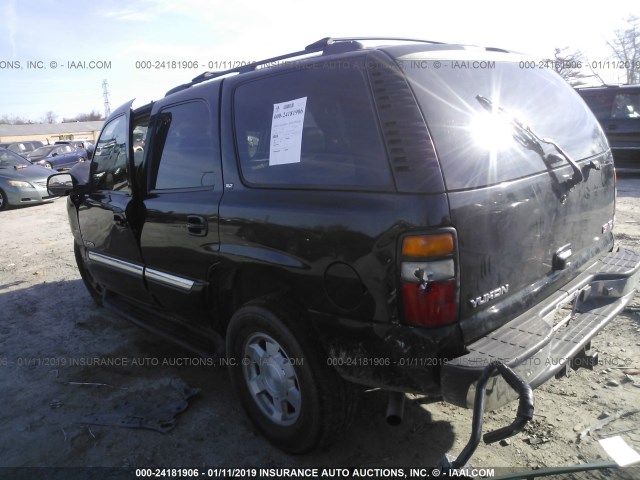 1GKEK13T16J114124 - 2006 GMC YUKON BLACK photo 3