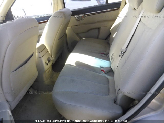 5NMSG13D37H057280 - 2007 HYUNDAI SANTA FE GLS GOLD photo 8