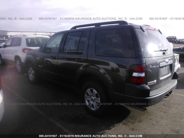 1FMEU73E57UB11393 - 2007 FORD EXPLORER XLT GRAY photo 3