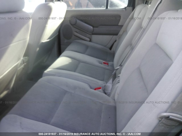 1FMEU73E57UB11393 - 2007 FORD EXPLORER XLT GRAY photo 8