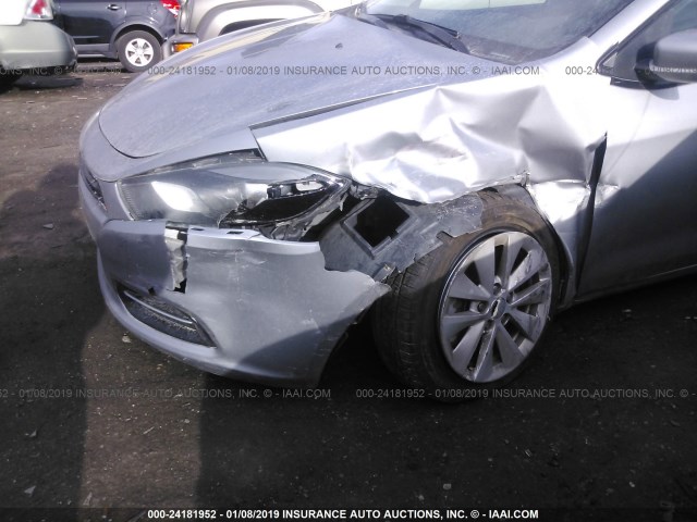 1C3CDFBB5ED724094 - 2014 DODGE DART SXT SILVER photo 6