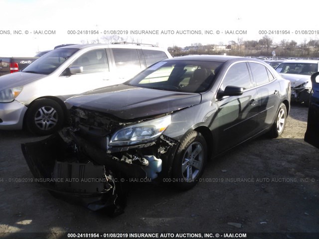 1G11B5SLXEF168826 - 2014 CHEVROLET MALIBU LS შავი ფოტო 2