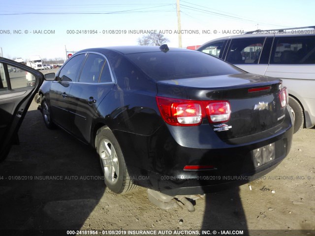 1G11B5SLXEF168826 - 2014 CHEVROLET MALIBU LS შავი ფოტო 3