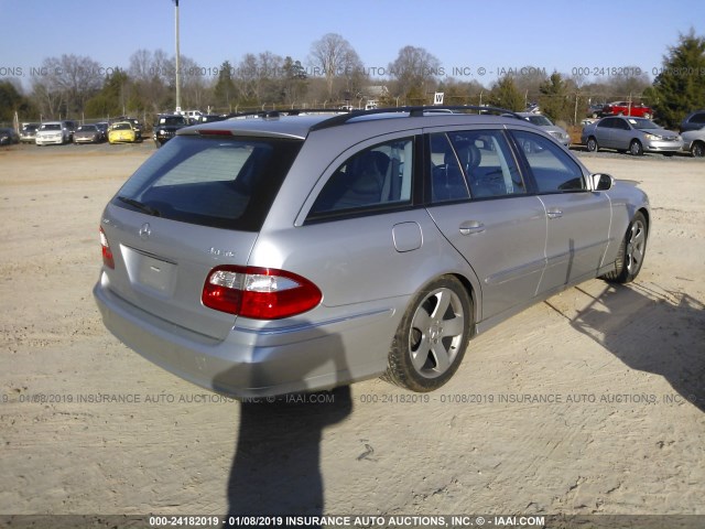 WDBUH83JX5X169212 - 2005 MERCEDES-BENZ E 500 4MATIC SILVER photo 4