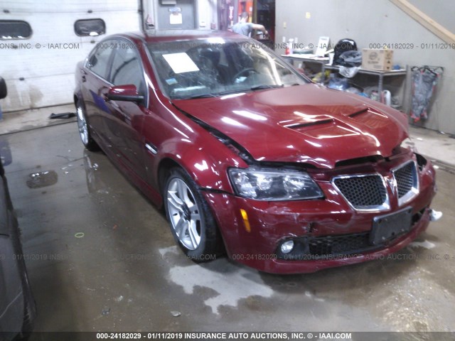 6G2ER57719L182273 - 2009 PONTIAC G8 RED photo 1