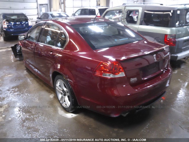 6G2ER57719L182273 - 2009 PONTIAC G8 RED photo 3