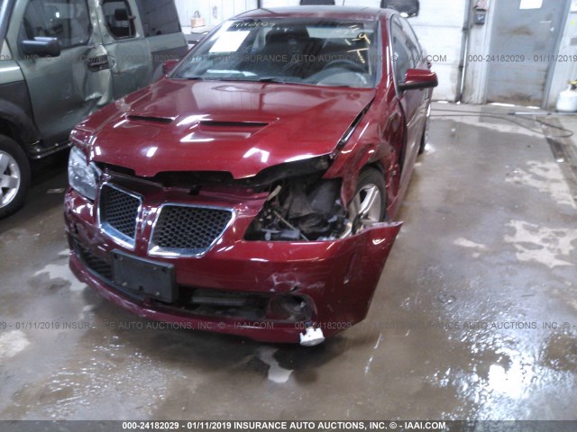 6G2ER57719L182273 - 2009 PONTIAC G8 RED photo 6