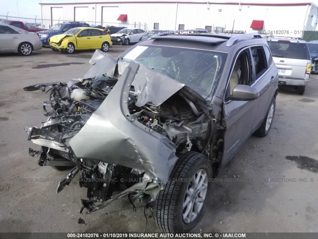 1C4PJMCS6GW294494 - 2016 JEEP CHEROKEE LATITUDE GRAY photo 2