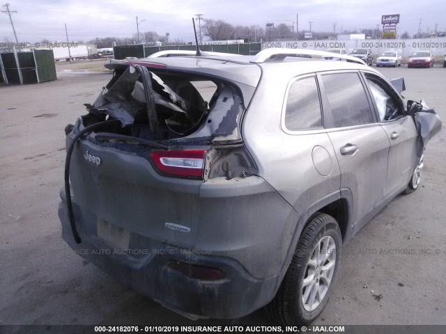 1C4PJMCS6GW294494 - 2016 JEEP CHEROKEE LATITUDE GRAY photo 4