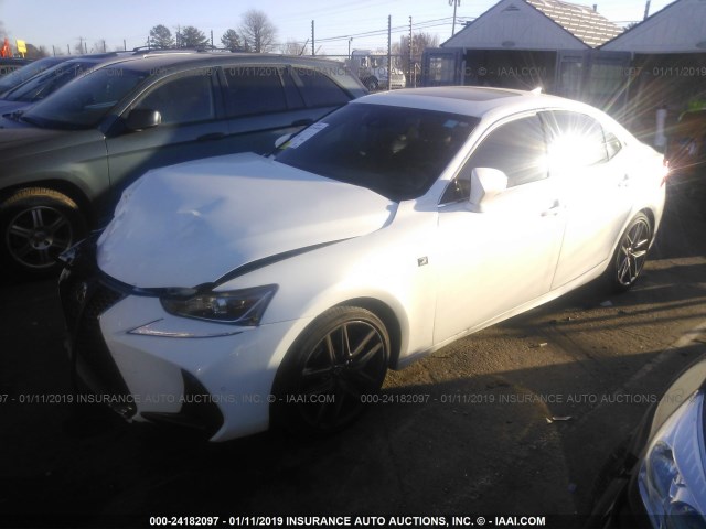 JTHBA1D29J5080361 - 2018 LEXUS IS 300 WHITE photo 2