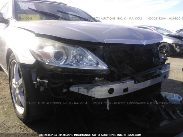 KMHGC4DF2AU094741 - 2010 HYUNDAI GENESIS 4.6L SILVER photo 6