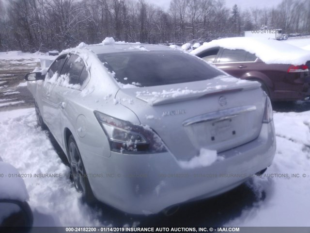 1N4AA5AP3EC450585 - 2014 NISSAN MAXIMA S/SV SILVER photo 3