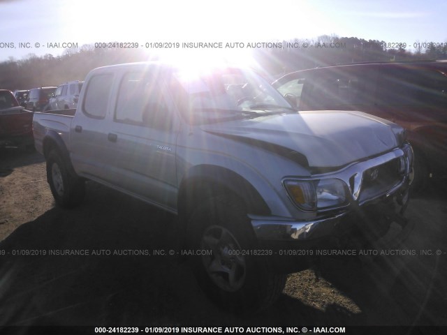 5TEHN72NX3Z221647 - 2003 TOYOTA TACOMA DOUBLE CAB 银色 照片 1