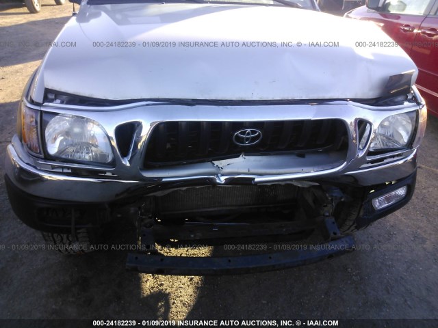 5TEHN72NX3Z221647 - 2003 TOYOTA TACOMA DOUBLE CAB 银色 照片 6