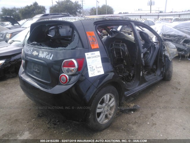 1G1JA6SHXC4174428 - 2012 CHEVROLET SONIC LS 蓝色 照片 4