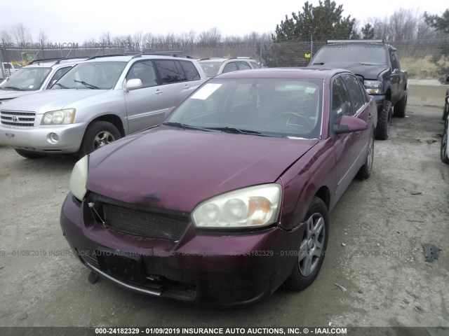 1G1ZT53876F237869 - 2006 CHEVROLET MALIBU LT RED photo 2