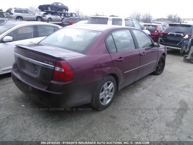 1G1ZT53876F237869 - 2006 CHEVROLET MALIBU LT RED photo 4