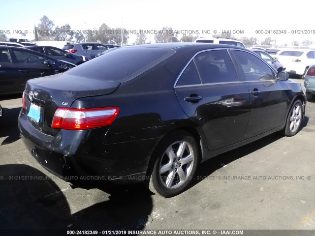 4T1BE46K09U848777 - 2009 TOYOTA CAMRY SE/LE/XLE BLACK photo 4