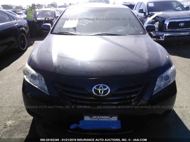 4T1BE46K09U848777 - 2009 TOYOTA CAMRY SE/LE/XLE BLACK photo 6