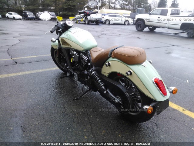 56KMSA006J3133339 - 2018 INDIAN MOTORCYCLE CO. SCOUT ABS TEAL photo 3