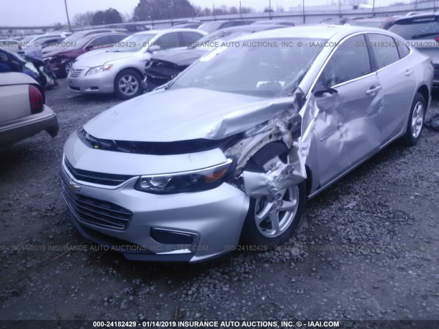 1G1ZB5ST3HF270394 - 2017 CHEVROLET MALIBU LS 灰色 照片 6