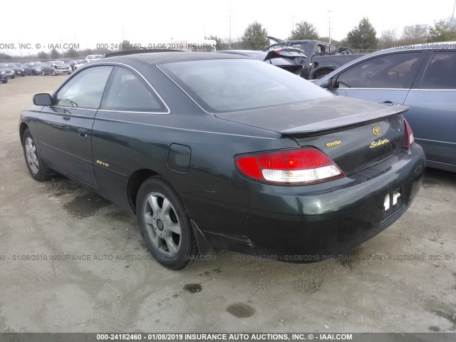 2T1CF22P3XC201215 - 1999 TOYOTA CAMRY SOLARA SE/SLE მწვანე ფოტო 3