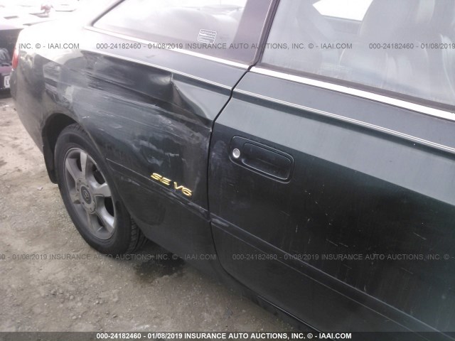 2T1CF22P3XC201215 - 1999 TOYOTA CAMRY SOLARA SE/SLE მწვანე ფოტო 6