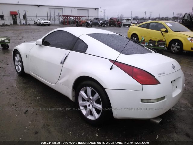 JN1AZ34D54T160231 - 2004 NISSAN 350Z COUPE WHITE photo 3