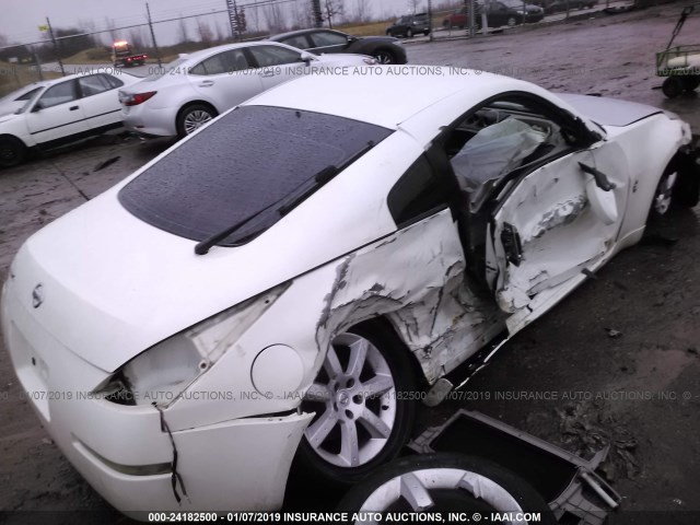 JN1AZ34D54T160231 - 2004 NISSAN 350Z COUPE WHITE photo 4