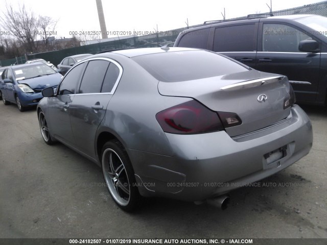 JNKCV61F99M354348 - 2009 INFINITI G37 GRAY photo 3